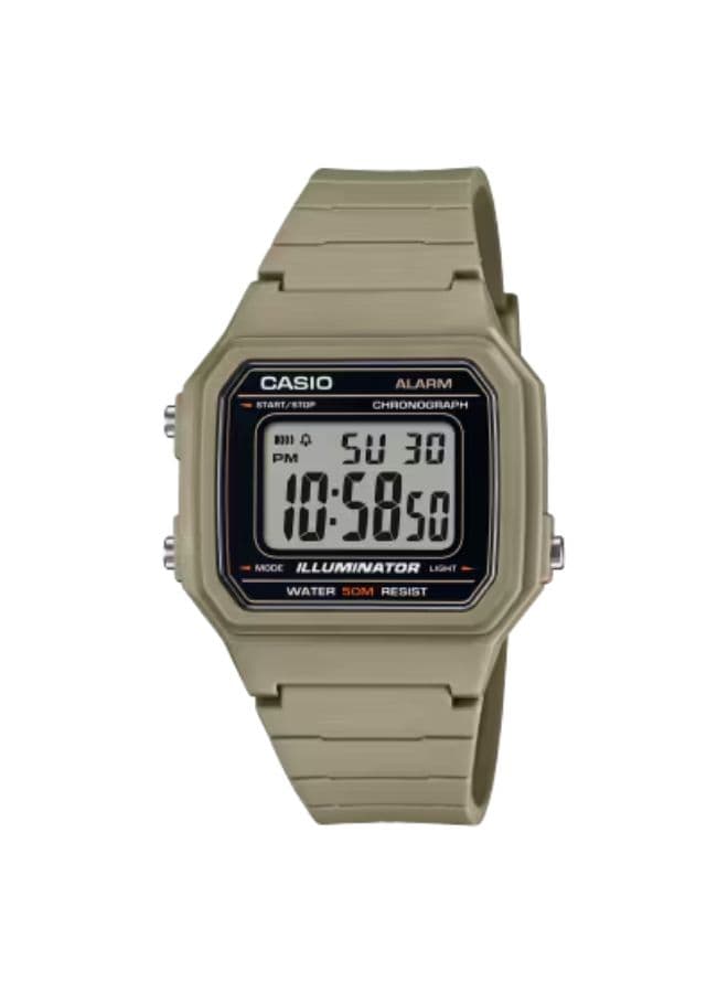 Casio Men's Watch, Digital Display and Resin Strap - W-217H-5AVDF