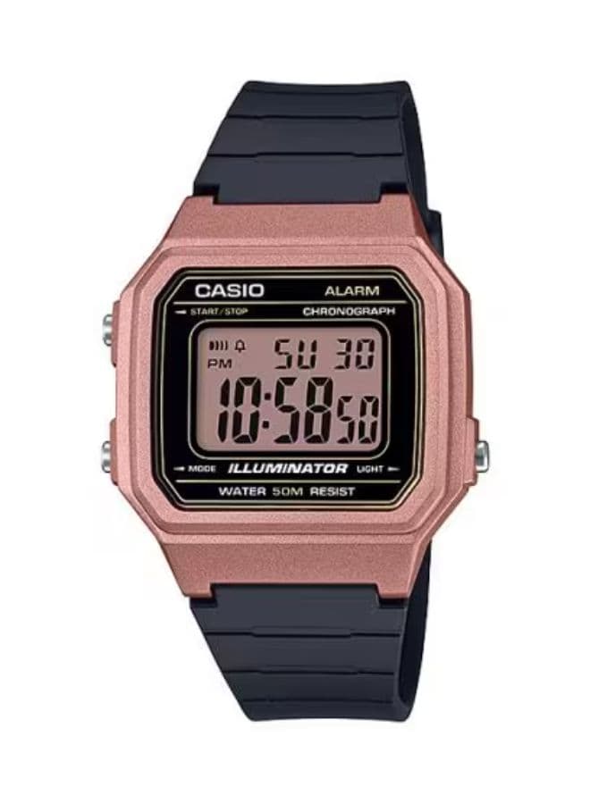 Casio Unisex Watch, Digital Display and Resin Strap - W-217HM-5AVDF