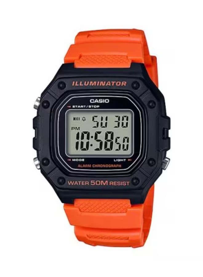 Casio Men's Watch, Digital Display and Resin Strap - W-218H-2A