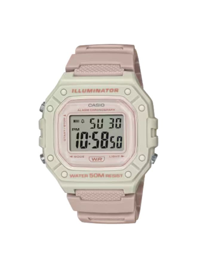 Casio Men's Watch, Digital Display and Resin Strap - W-218HC-4A2VDF