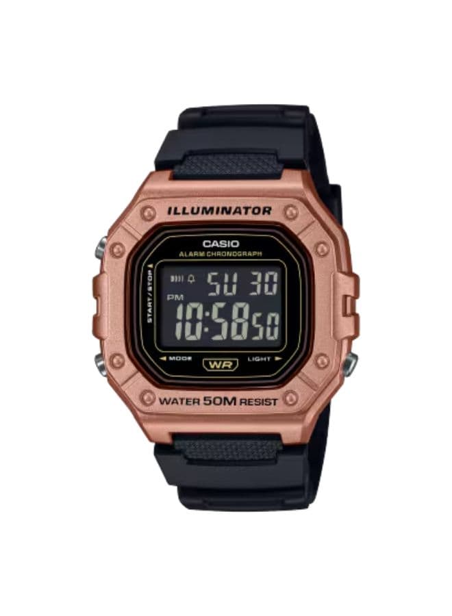 Casio Men's Watch, Digital Display and Resin Strap - W-218HM-5BVDF
