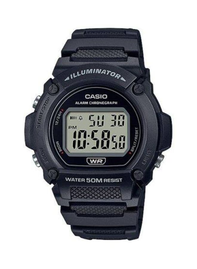Casio Men's Watch, Digital Display and Resin Strap - W-219H-1AVDF
