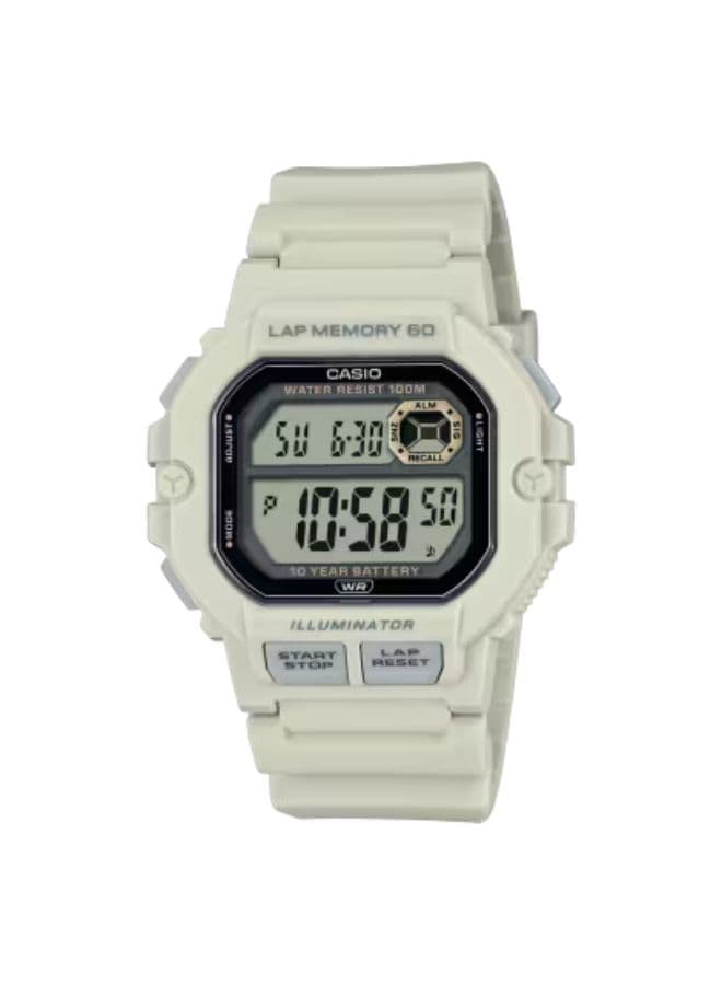 Casio Men's Watch, Digital Display and Resin Strap - WS-1400H-8AVDF